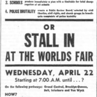 poster for World&#039;s Fair Stall-In