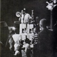 photo of Brooklyn CORE chairman Major Owens campaigning for city councilman