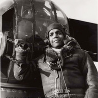 photo of Lincoln Lynch as machine gunner in Royal Air Force